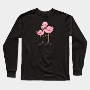 Flamingo Mom and Child Long Sleeve T-Shirt